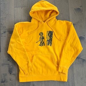Hockey Skateboards FA Yellow Sweatshirt Hoodie Jacket Large